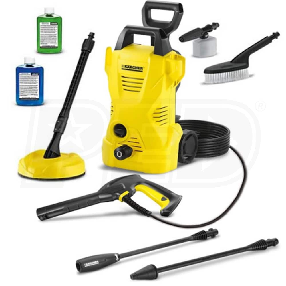 Karcher 1600 PSI (Electric - Cold Water) K2 CHK Pressure Washer w/ Car &  Home Kit