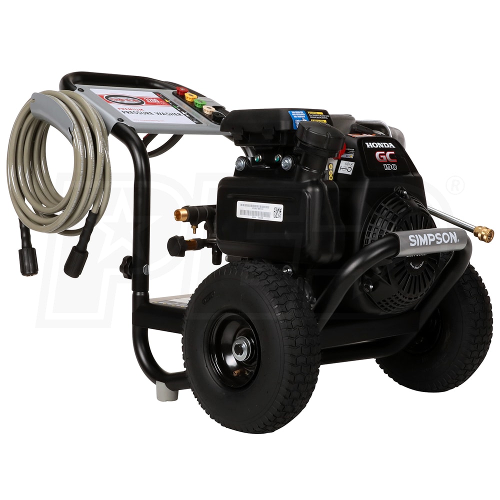 Simpson MSH3125S MegaShot 3200 PSI GasCold Water Pressure Washer w