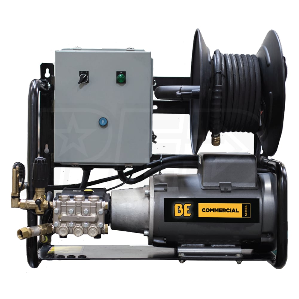 BE Professional 2000 PSI (Electric - Cold Water) Wall Mount Pressure Washer  w/ Auto Stop-Start
