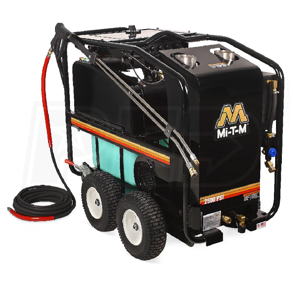 Mi-T-M HSE-2504-0M10 HSE Professional 2500 PSI Electric Hot Water  Belt-Drive Pressure Washer 230V 1-Phase
