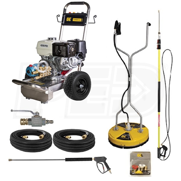 Pressure-Pro Professional 1500 PSI (Electric - Cold Water) Wall Mount Pressure Washer w/ Auto Stop-Start (230V 1-Phase)
